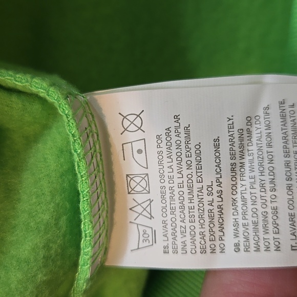 NWT Joma Faraon Sweatshirt Size YXL Neon Green - Picture 8 of 9